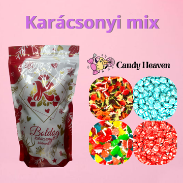 karacsonyi gumicukor mix, toltott teknos , karacsony , gumicukor , édesség,