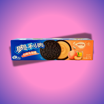 Japán Oreo barack ízesítés, különleges édesség friss barack ízzel"
Oreo keksz barack ízesítéssel, japán stílusú édesség"
Japán Oreo barack, egyedi keksz ízélmény a friss barackkal