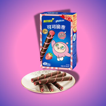 Oreo wafer rolls eper 50g – ropogós ostyaszeletek eperkrémmel töltve, 50g-os csomagolásban.