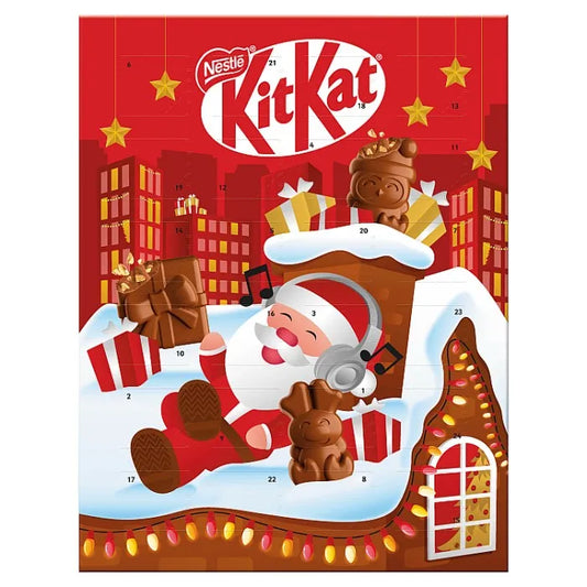 KitKat 85g adventi kalendárium, ízletes csokoládés meglepetésekkel minden napra az ünnepi várakozáshoz.
KitKat adventi kalendárium
KitKat 85g