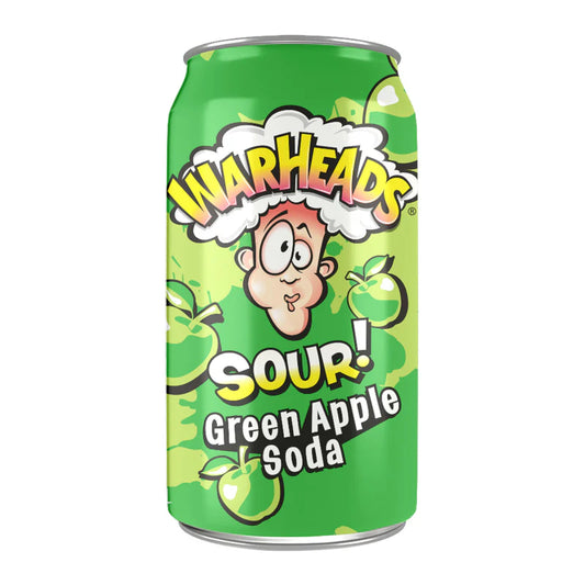 Warheads savanyú almás üdítő, frissítő ital, amely intenzív savanyú ízével és zamatos almás aromájával nyújt különleges élményt, ideális a felfrissüléshez.